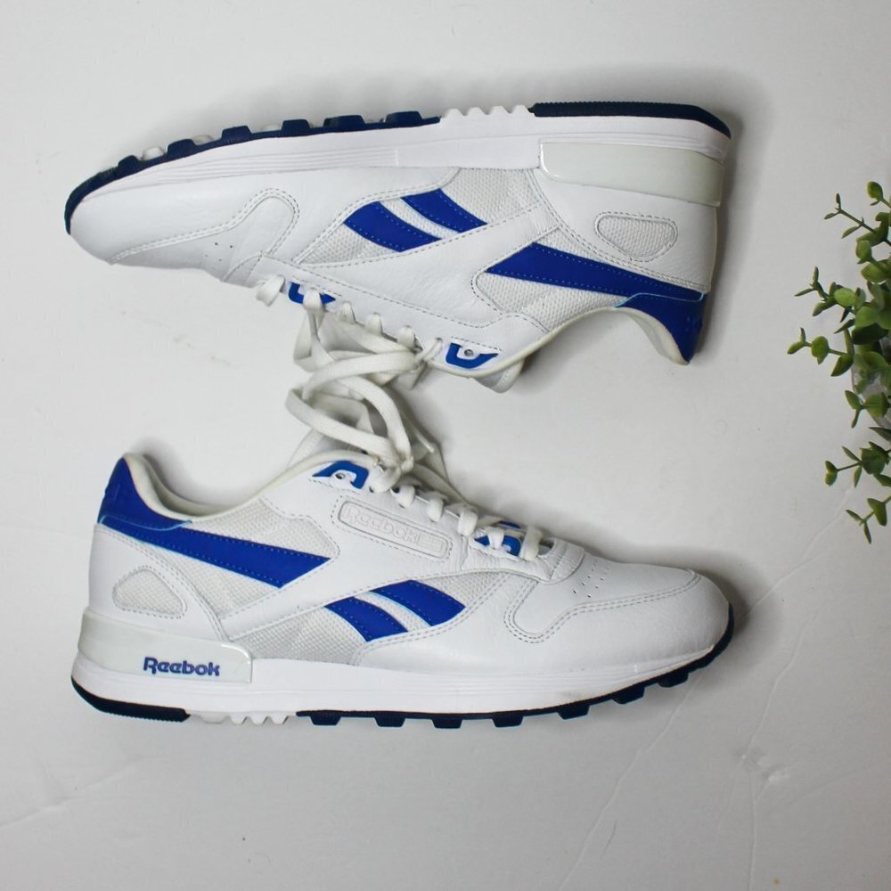 REEBOK Classic EG7936 White‎ Blue Sneaker Shoes 9